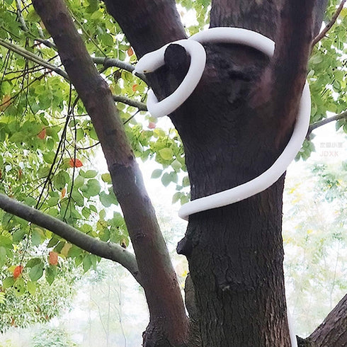 TOYANDONA Rubber Snake Realistic Rubber Snake Toy White Fake Lifelike Snake Educational Toys for Kids Prank Prop Halloween Party Decor...