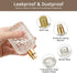 2 Pack 50ml Refillable Spray Perfume Bottles, Empty Clear Perfume Atomizer, Portable Perfume Mist Spray Bottle Travel Perfume Dispenser (50ML, Gol...