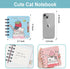 Cat party favors small cute notepad,Kawaii Kitty school office supplies,Funny animal note pad,Cool Mini Kitten spiral notebooks,wide ruled,Japanes...