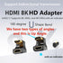 U Shape HDMI 2.1 Adapter Male to Female Standard HDMI Type A Adapter UHD 3D 8K@60Hz 180 Degree Up Angle for Laptop Projector TV PC...
