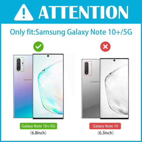 ProCase Galaxy Note 10 Plus Case/Note 10+ 5G Case Clear, Slim Crystal Clear Cover Anti-Yellow Shockproof Cover for Galaxy Note 10+ / 10 Plus / 5G ...