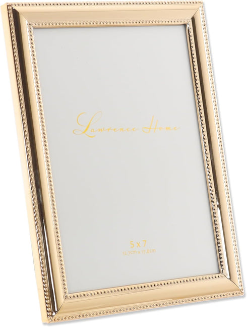 Lawrence Frames Classic Bead Frame, 5x7, Gold...