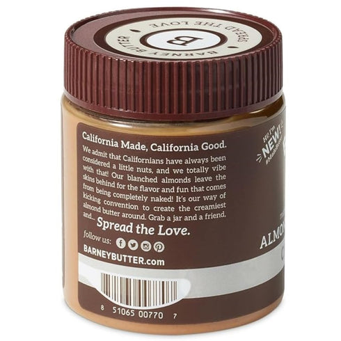 Barney Butter Almond Butter, Chocolate, 10 Ounce Jar, Skin-Free Almonds, No Stir, Non-GMO, Gluten Free, Keto, Paleo, Vegan...
