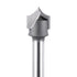 SpeTool 1/4" Shank Point Cutting Roundover Router Bit with 1/2" Cutting Diameter 1/4" Radius, Carbide 2 Flute Tipped Round Over Beading Bits for C...