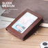 RFID Blocking Front Pocket Minimalist Slim Leather Bifold Wallet Credit Card Case Holder ID Window...