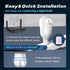 MCJ 2K / 4MP Light Bulb Security Camera 5G & 2.4G WiFi Security Cameras Wireless Outdoor Indoor 360 Camera for Home with Color Night Vision Motion...