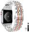 Band Replacement for Apple watch 41mm Series 7 8 9 40mm Series 6 5 4 SE 38mm Sereis 3 iWatch iPhone Watch Band Stainless Steel Metal 2 Tones for W...