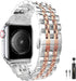 Band Replacement for Apple watch 41mm Series 7 8 9 40mm Series 6 5 4 SE 38mm Sereis 3 iWatch iPhone Watch Band Stainless Steel Metal 2 Tones for W...