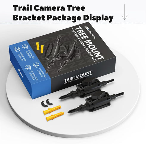Adjustable Trail Camera Tree Mount: Game Camera Outdoor Mounting Bracket Holder with Double 360° Swivel Tilt Ball Joints, 2 Packs...