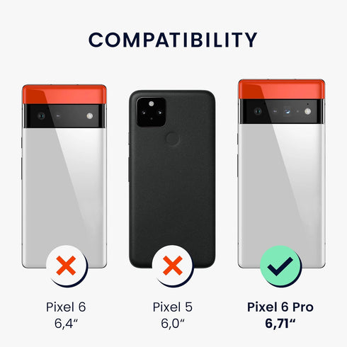 kwmobile Case Compatible with Google Pixel 6 Pro Case - TPU Silicone Phone Cover with Soft Finish - Rhubarb Red...