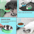 N//A 2Pcs Crate Dog Bowl, Removable Stainless Steel Hanging Pet Cage Bowl, Pet Food Water Bowl for Cat Puppy Bird Rabbit (Green,Blue)...