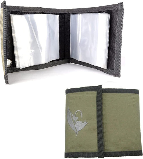 High Grade10 Clear Pocket Leader Wallet Size 4X4 inch Fly Fishing Tippet Case Tippet Storage Fly Fishing Great for Pre-Tied Carp and Catfish Rigs(...