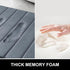 Colorxy Memory Foam Toilet Rug U-Shaped 24x20, Ultra Soft and Absorbent Bathroom Rugs, Non-Slip Toilet Bath Mat, Machine Wash Dry, Contour Bath Ru...
