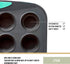 Trudeau Structure Silicone Muffin Pan, 24 Cup Mini, Grey/Mint...