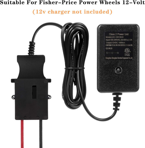 Weewooday 2 Pieces Wire Harness Connector for 12-Volt SLA Battery with Heavy Duty 12 Gauge Wires and Safety Fuse Box for Most 12 Volt Kid Ride Toy...