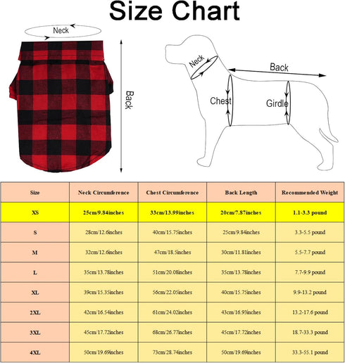 3 Pack Plaid Puppy Cat Shirt Cute Dog Shirt Cat Shirt Dog Plaid Shirt Dog Shirts for Medium Dogs Cats Birthday Party and Holiday Photo...