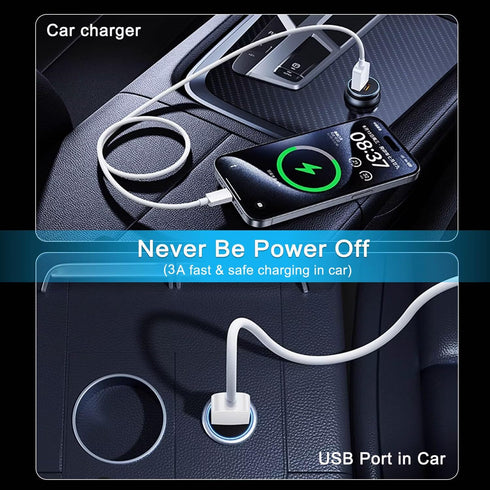 Car Carplay Cable Adapter for iPhone 15, 3.3FT USB A to USB C Car Charging Cable for Apple, Carplay Cable Compatible with iPhone 15 Pro Max Plus, ...