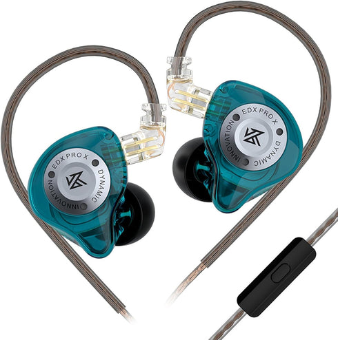 Linsoul KZ EDX Pro X in Ear Earphone, Single Dynamic Driver HiFi in-Ear Monitor with Ergonomic Shape, Wired Gaming Earbud, Detachable Cable for Au...