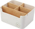 Desk Organizer, Pen & Pencil Holder - Desktop Caddy with 5 Compartments - Multi-Functional Table Storage Box for Home and Office with Adjustable W...