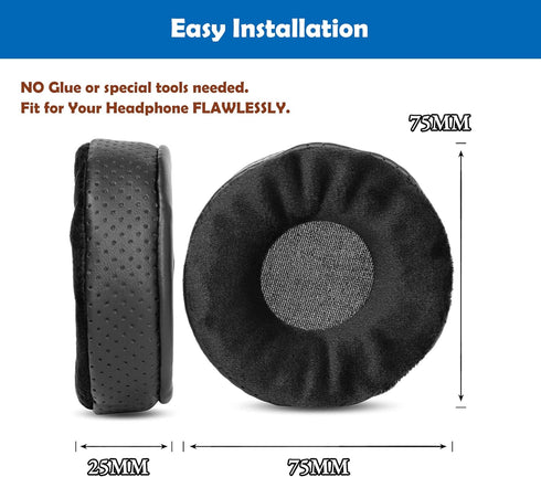 Thickened Headphone Replacement Earpads Cushion Headset Ear Pads Compatible with Allen&Heath Xone XD40 Headphone...