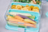 PackIt Mod Lunch Bento Food Storage Container, Steel Gray, Shatterproof Crystal Clear Base, with Leak-resistant Dividers and Lid, Microwavable, Di...