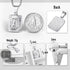 Trendsmax Initial Letter Pendant Necklace Mens Womens Capital Letter White Gold Plated A Z Stainless Steel Box Chain 22inch...