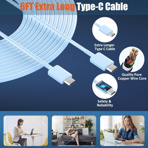 i-Phone 15 Pro Max Charger Fast Charging, 30W USB C i-Phone 15 Pro Max Fast Charger Block with 6FT Long USB C Charging Cable for iPhone 15 Pro Max...