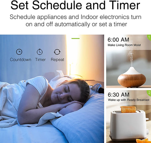 Jinvoo Smart Plug, Wireless Mini Outlet, Alexa socket, Smart Home Wi-Fi Outlet Works with Alexa,Echo and Google Home and IFTTT, App Control, No Hu...