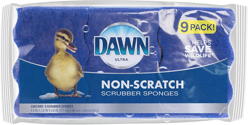 Dawn Non-Scratch Kitchen Dish Sponges, Blue (Pack of 9)...