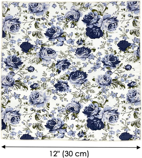 Men's Floral Pocket Square Handkerchief for Men...