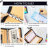 Budget Binder with Zipper Envelopes, Cash Envelopes for Budgeting, A6 PU Leather Budget Planner 2024 with Cash Envelopes Calculator, Bill Money Or...