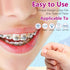 Preteen Kids Floss Threaders, Deep Clean Orthodontic Threader Floss for Braces, Bridges, and Implants 200PCS (4Pack)...