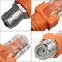 2PCS RJ45 Converter Adapter Coaxial Barrel Coupler Adapter Connector Coax Straight Connector...