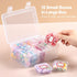 16 Pack Small Plastic Beads Storage Containers Box, Clear Bead Organizer Case with Snap-Tight Closure Hinged Lid for Storage Small Items, Beads, C...