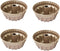 4 Inch Fluted Cake Pan, 4 Packs Carbon Steel Bundt Pan Reusable Nonstick Small Pie Cup Baking Bakeware for Toaster Oven Fryer Insta Pot,Cakes Tart...