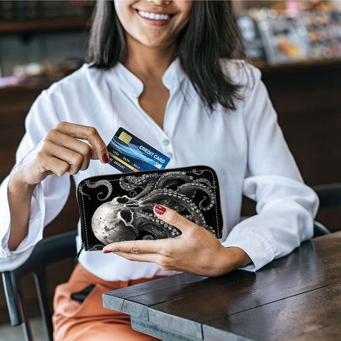 Women Wallets Large Capacity Clutch Purse for Men Women Ladies Slim Purse Credit Card Holder, RFID Blocking Wristlet Cell Phone Wallet for Men Wom...