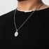 P. BLAKE Oval Saint Christopher/Michael/Joseph/Jude/Virgin Mary/Joseph/Francis/Patrick/Anthony/Benedict/Thomas Necklace for Men Women, Stainless S...