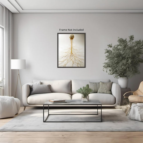 Posterizer 1 pcs-artistic illustration of the human nervous system 3-Teachers & Classrooms-Abstract & Modern Art-School and classroom art- unframe...