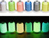 Simthread Glow-in-The-Dark Embroidery Machine Thread, 6 Colors, 1000 Yards, 30WT, 100% Polyester with Long-Lasting Glow - Perfect for Music Festiv...