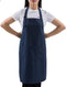 Navy Professional Resist Water Adjustable Extra Long Bib Apron 3 Pockets Home Kitchen Garden Restaurant Cafe Bar Pub Bakery for Cooking Chef Baker...