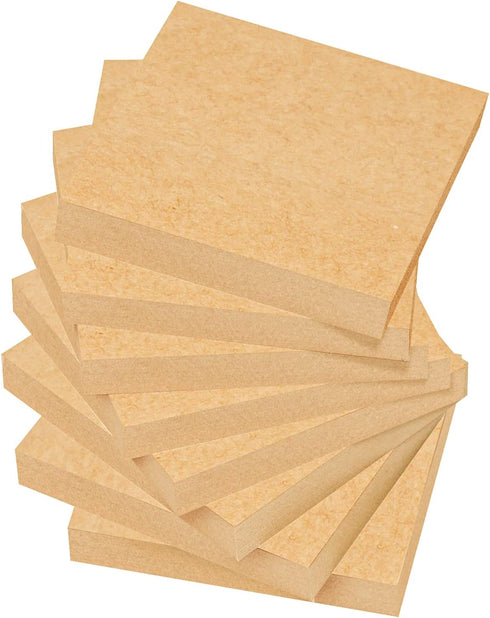 EOOUT Brown Sticky Notes, 3x3 Inches, 8 Pads, Self-Stick Note Pads, 100 Sheets/Pad, Super Adhesive Memo Pads, Easy to Post Notes for Study, Works ...