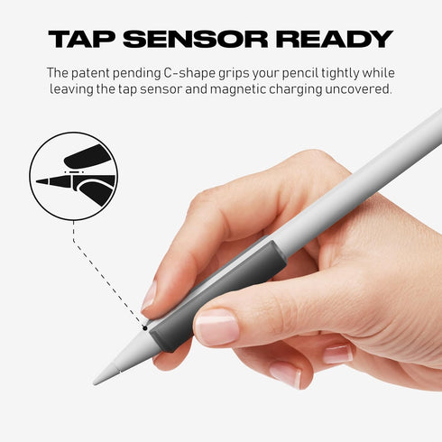FUSE Apple Pencil Grip - Compatible with Apple Pencil Pro and Gen 2 Stylus for Procreate Drawing, Writing - Designed for Magnetic Charging and Dou...