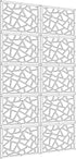 Lchen Hanging Room Divider,10 Pieces Wood-Plastic Hanging Panels 0.2“Thick Screen Panel for Living Room Bedroom Home Decoration(DQ,11.4"X11.4")...