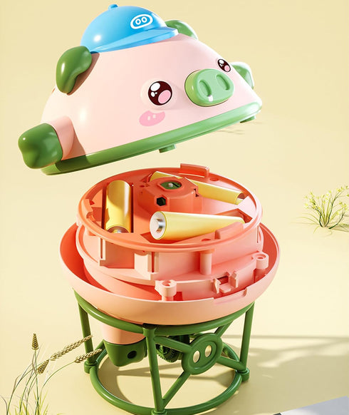 Novelty Tightrope Walking Tumbler Unicycle Toys,Cute Balanced Pig Toys,Roly-Poly Fingertip Gyroscope Balance Robot,Roly-Poly Balance Pig Piglet,No...