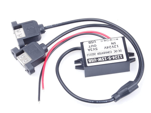 DC-DC 9V 12V 24V 36V 8V-40V to 5V 3A 15W Mini USB Step-Down Power Supply Module Car Power Converter Module Over-Temperature Over-Current Short Cir...