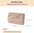 Rose Gold Clutch Purses for Women, Evening Handbags with Detachable Chain for Wedding Party, Women’s Small Sequin Champagne Clutch...