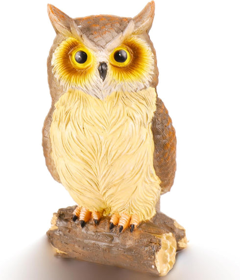 Owl Garden Decor for Outdoor Yard Resin Vividly Figurine Owl Sculpture for Home 7.3 x 3.9X 3.2 inches...