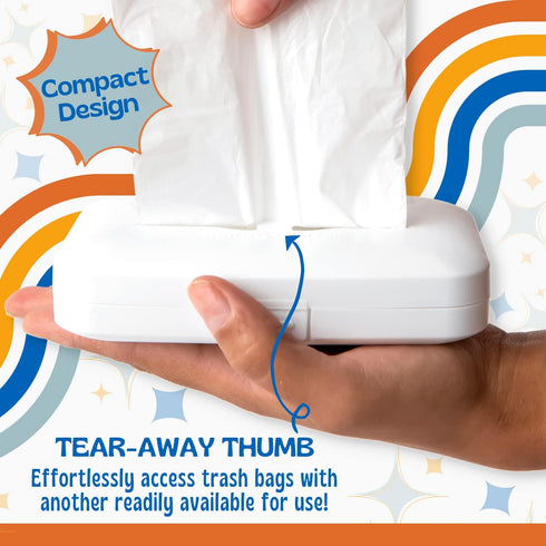 4-Gallon Trash Bag Dispenser for Bathrooms, Bedrooms, Offices, Nursery, Vehicles, Boats, RV/Camper Storage Organization and On-the-Go Bags (2-Pack...