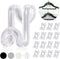 Mlici Hanger Hooks Space Saving, 60 Pack Clothes Hanger Connector Hooks, Transparent Stackable Clothes Hangers with Hooks for Closet Organizer (Cl...
