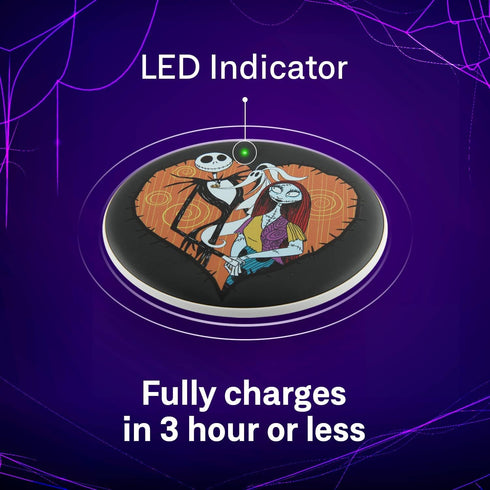 Disney Tim Burton’s The Nightmare Before Christmas Wireless Charging Pad - Jack Skellington and Sally Wireless Charger- The Nightmare Before Chris...